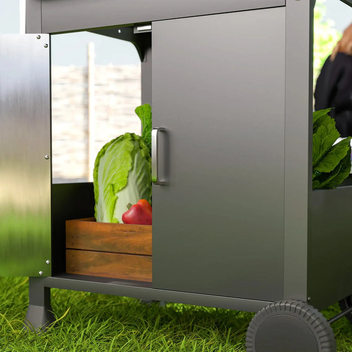 Three-Burner Gas BBQ Grill with See-Through Lid 7.5kW - Little and Giant Explorers Outsunny