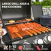 Gas BBQ with Side Burner – 5 Burners | Spacious Cooking Area with Warming Rack OUTSUNNY - Little and Giant Explorers Outsunny