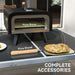Outdoor Tabletop Gas Pizza Oven with 12" Stone and Peel - Little and Giant Explorers Outsunny