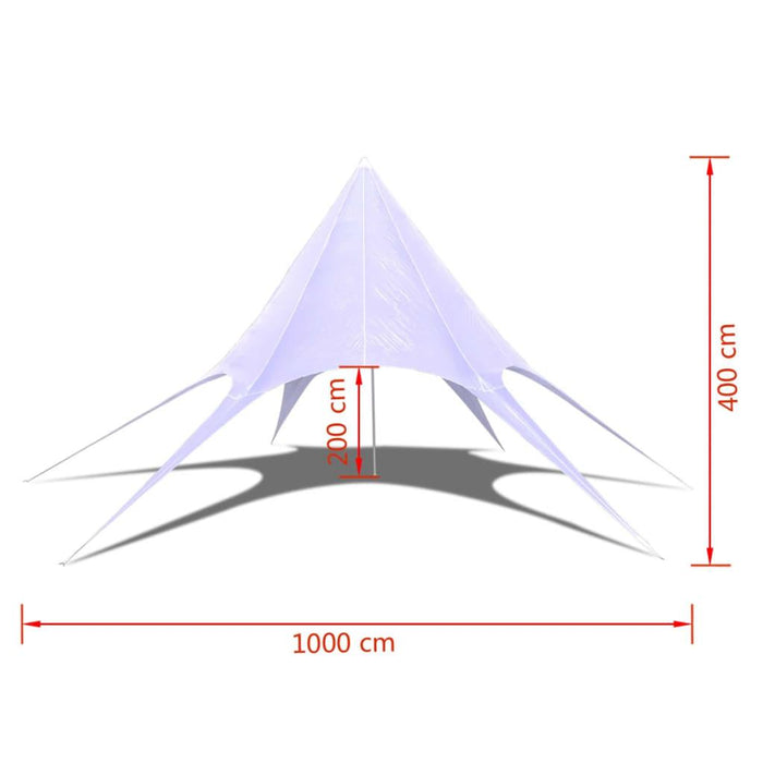 Gazebo - Hexagon Star - Garden Pavilion 10m - Little and Giant Explorers vidaXL