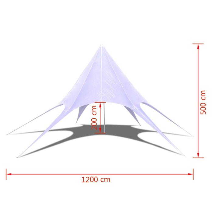 Gazebo - Hexagon Star - Garden Pavilion 12m - Little and Giant Explorers vidaXL