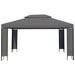 Gazebo in Anthracite (300 x 400cm) - Little and Giant Explorers vidaXL