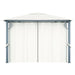 Gazebo with Curtain & LED String Lights in Cream (3 x 3m) - Little and Giant Explorers vidaXL