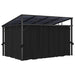 Gazebo with Curtain in Anthracite (405 x 294 x 244cm) - Little and Giant Explorers vidaXL