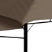 Gazebo with Double Extending Roofs in Taupe 180g/m² - Little and Giant Explorers vidaXL