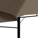 Gazebo with Double Extending Roofs in Taupe 180g/m² - Little and Giant Explorers vidaXL