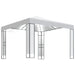 Gazebo with Double Roof & LED String Lights in White (3 x 3m) - Little and Giant Explorers vidaXL