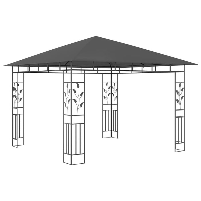 Gazebo with Mosquito Net in Anthracite (3 x 3 x 2.73m) 180 g/m² - Little and Giant Explorers vidaXL