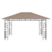 Gazebo with Mosquito Net in Taupe (4 x 3 x 2.73m) 180 g/m² - Little and Giant Explorers vidaXL