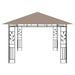 Gazebo with Mosquito Net in Taupe (4 x 3 x 2.73m) 180 g/m² - Little and Giant Explorers vidaXL