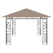 Gazebo with Mosquito Net in Taupe (4 x 3 x 2.73m) 180 g/m² - Little and Giant Explorers vidaXL