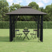 Gazebo with Sidewalls in Anthracite (300 x 300 x 270cm) - Little and Giant Explorers vidaXL