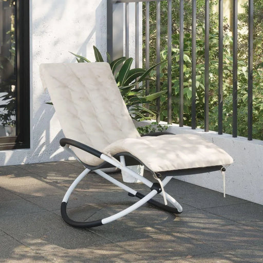 Geometrical Sun Lounger with Cushion - Little and Giant Explorers vidaXL