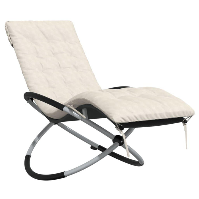 Geometrical Sun Lounger with Cushion - Little and Giant Explorers vidaXL