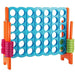 Giant Connect 4 with 42 Jumbo Rings and Sliders in Blue and Orange - Little and Giant Explorers Costway