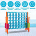 Giant Connect 4 with 42 Jumbo Rings and Sliders in Blue and Orange - Little and Giant Explorers Costway