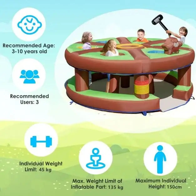 Giant Inflatable Whack-a-Mole Game with Blower - Little and Giant Explorers Costway