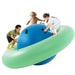Giant Dome Rocker Bouncer | Spaceship Design with 6 Easy-Grip Handles (Blue/Green Edition) - Little and Giant Explorers Costway