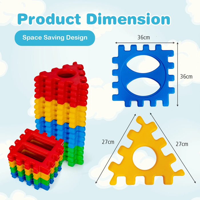 Giant Waffle Block Set - Little and Giant Explorers Costway