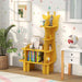Kids Bookshelf Giraffe Shape | Storage and Organisation with Child-Friendly Design - Little and Giant Explorers Costway