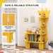 Kids Bookshelf Giraffe Shape | Storage and Organisation with Child-Friendly Design - Little and Giant Explorers Costway