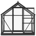 Glass Greenhouse – 155x103x191cm | Anthracite Aluminium and Steel Frame with 3mm Glass Panels VIDAXL - Little and Giant Explorers vidaXL