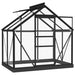 Glass Greenhouse – 155x103x191cm | Anthracite Aluminium and Steel Frame with 3mm Glass Panels VIDAXL - Little and Giant Explorers vidaXL