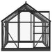 Glass Greenhouse – 155x200.5x191cm | Anthracite Aluminium and Steel Frame with 3mm Glass Panels VIDAXL - Little and Giant Explorers vidaXL