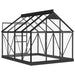 Glass Greenhouse – 155x200.5x191cm | Anthracite Aluminium and Steel Frame with 3mm Glass Panels VIDAXL - Little and Giant Explorers vidaXL