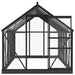 Glass Greenhouse – 155x298x191cm | Anthracite Aluminium and Steel Frame with 3mm Glass Panels VIDAXL - Little and Giant Explorers vidaXL