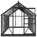 Glass Greenhouse – 155x395.5x191cm | Anthracite Aluminium and Steel Frame with 3mm Glass Panels VIDAXL - Little and Giant Explorers vidaXL