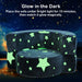 Glow in the Dark Kids 2-in-1 Convertible Sofa - Grey Star Design | Toddler Couch COSTWAY - Little and Giant Explorers