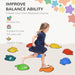 Nine Piece Balance Stepping Stones with Non-Slip Edge - Little and Giant Explorers AIYAPLAY