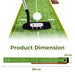 Golf Putting Mat with Auto Ball Return and 3 Balls - Little and Giant Explorers Costway