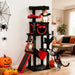 Gothic Cat Tree – Multi-Level Halloween Cat Tower | Coffin Bed and Hammock PAWHUT - Little and Giant Explorers PawHut