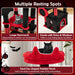 Gothic Cat Tree - Red and Black | Condo, Hammock, Scratching Posts and Toys COSTWAY - Little and Giant Explorers Costway