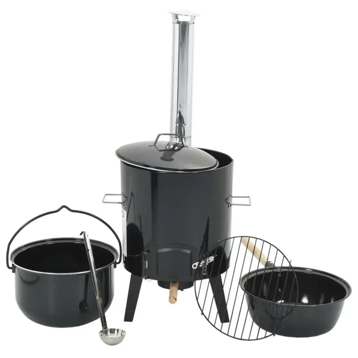 Goulash Cannon with Chimney and Lid - Little and Giant Explorers vidaXL