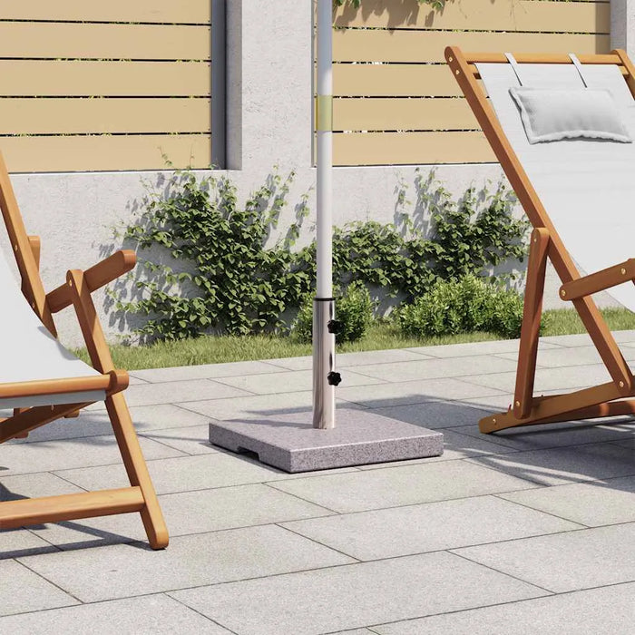 Granite Parasol Base 20kg | Heavy Duty Umbrella Stand with Stainless Steel Tube VIDAXL - Little and Giant Explorers vidaXL