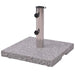 Granite Parasol Base 20kg | Heavy Duty Umbrella Stand with Stainless Steel Tube VIDAXL - Little and Giant Explorers vidaXL