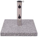 Granite Parasol Base 20kg | Heavy Duty Umbrella Stand with Stainless Steel Tube VIDAXL - Little and Giant Explorers vidaXL