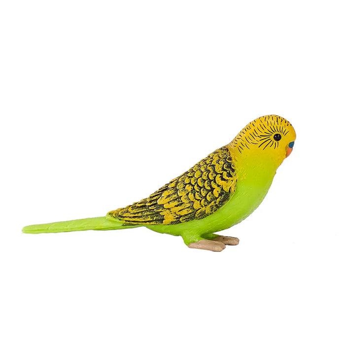 Green Budgerigar Toy - Realistic Exotic Bird Figurine | Educational Bird Model MOJO FUN - Little and Giant Explorers Mojo Fun