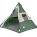 Green Taffeta Camping Tent (7 persons) - Little and Giant Explorers vidaXL