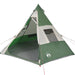 Green Taffeta Camping Tent (7 persons) - Little and Giant Explorers vidaXL