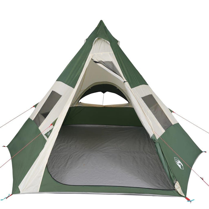 Green Taffeta Camping Tent (7 persons) - Little and Giant Explorers vidaXL