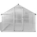 Walk-in greenhouse with double-walled polycarbonate panels and aluminium frame