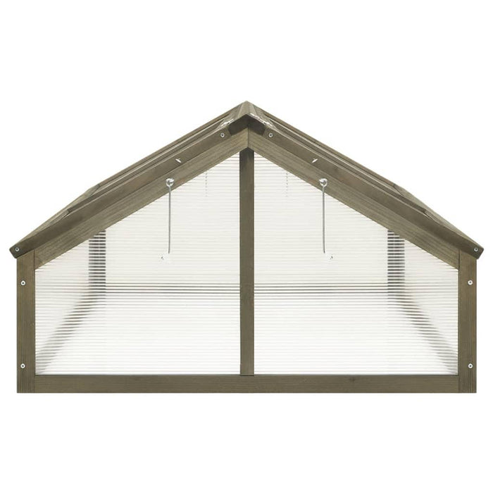 Greenhouse in Grey and Firwood (114 x 80 x 50cm) - Little and Giant Explorers vidaXL