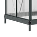 Greenhouse with Aluminium Frame and Foundation in Grey (200 x 190 x 132cm) - Little and Giant Explorers Outsunny