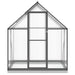 Greenhouse with Base Frame in Anthracite (169 x 114 x 202cm) - Little and Giant Explorers vidaXL