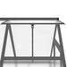 Greenhouse with Base Frame in Anthracite (169 x 114 x 202cm) - Little and Giant Explorers vidaXL