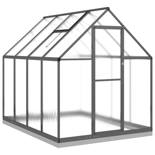 Greenhouse with Base Frame in Anthracite (224 x 169 x 202cm) - Little and Giant Explorers vidaXL